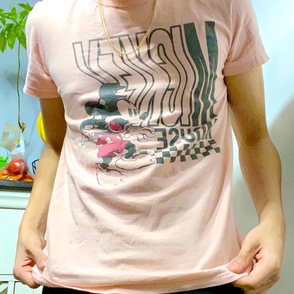 Light Pink Mickey Mouse Disney T-Shirt